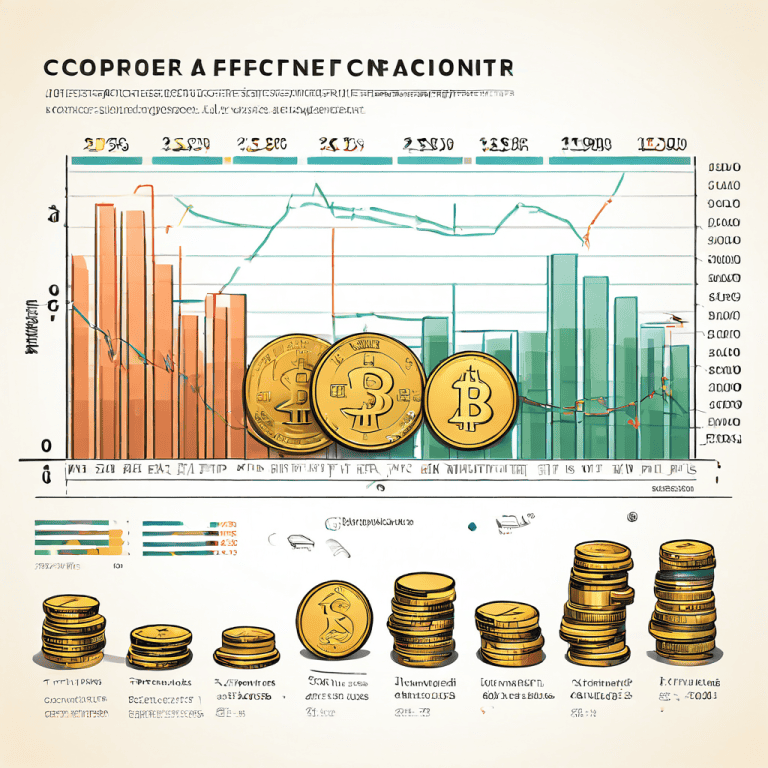 다른 국가의 동전들이 환전 카운터를 지나며 크기가 줄어들고 그 뒤로 하락 추세의 그래프가 있는 인포그래픽으로, 환율 변동에 따른 통화 가치 감소를 시각적으로 설명합니다.