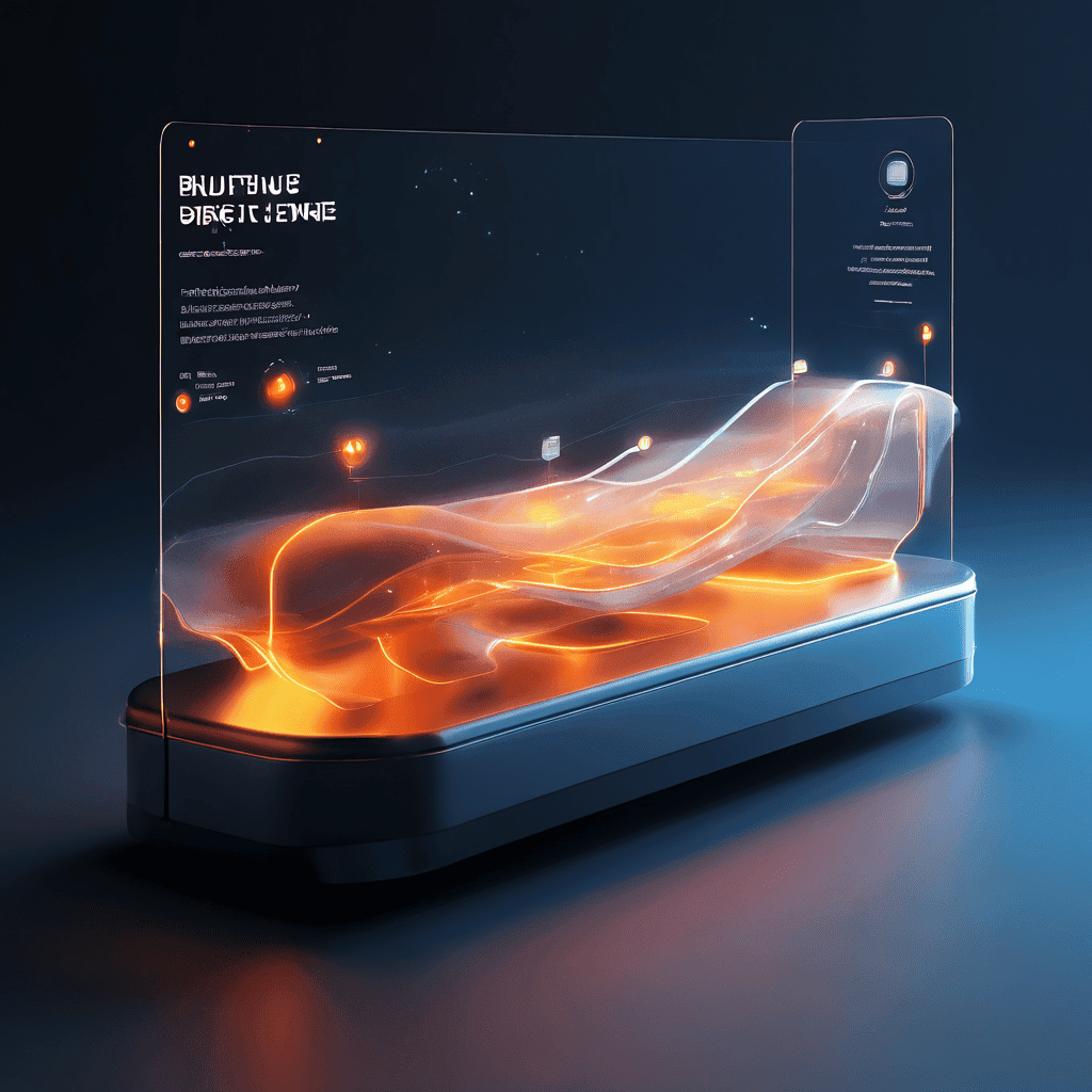 Abstract digital service layers illustrating queue order beneath the surface with secure data flow and interface glow.